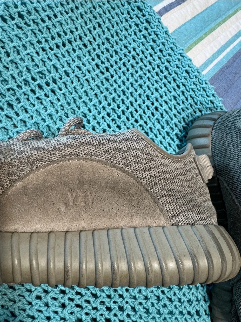 Men’s Adidas Yeezy ultra boost Athletic Sneakers - Gray